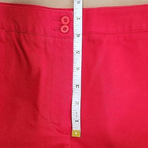 Liz Claiborne Liz Sport Red Bermuda Shorts Size 14 EUC - Picture 10 of 13